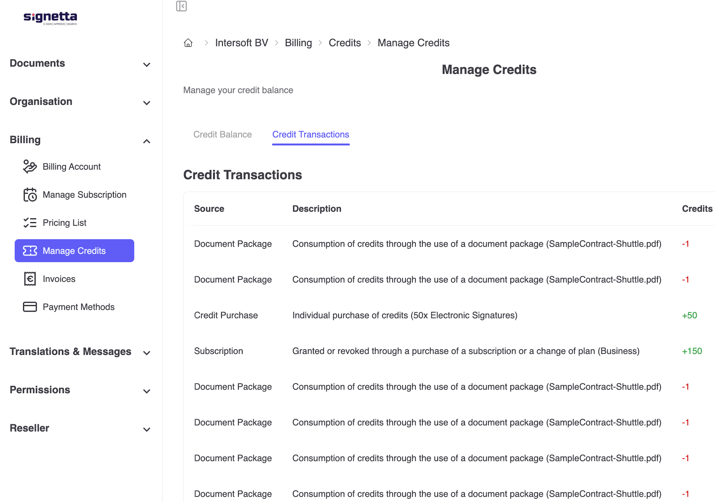 Product screenshot